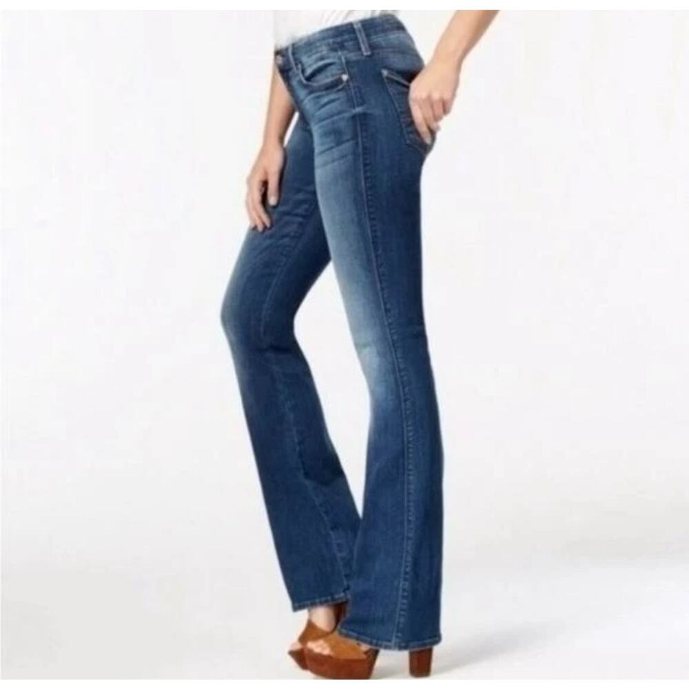 7 For All Mankind VTG Y2K Women's Flynt Jeans Boot Mid Rise 38 Long Medium Wash